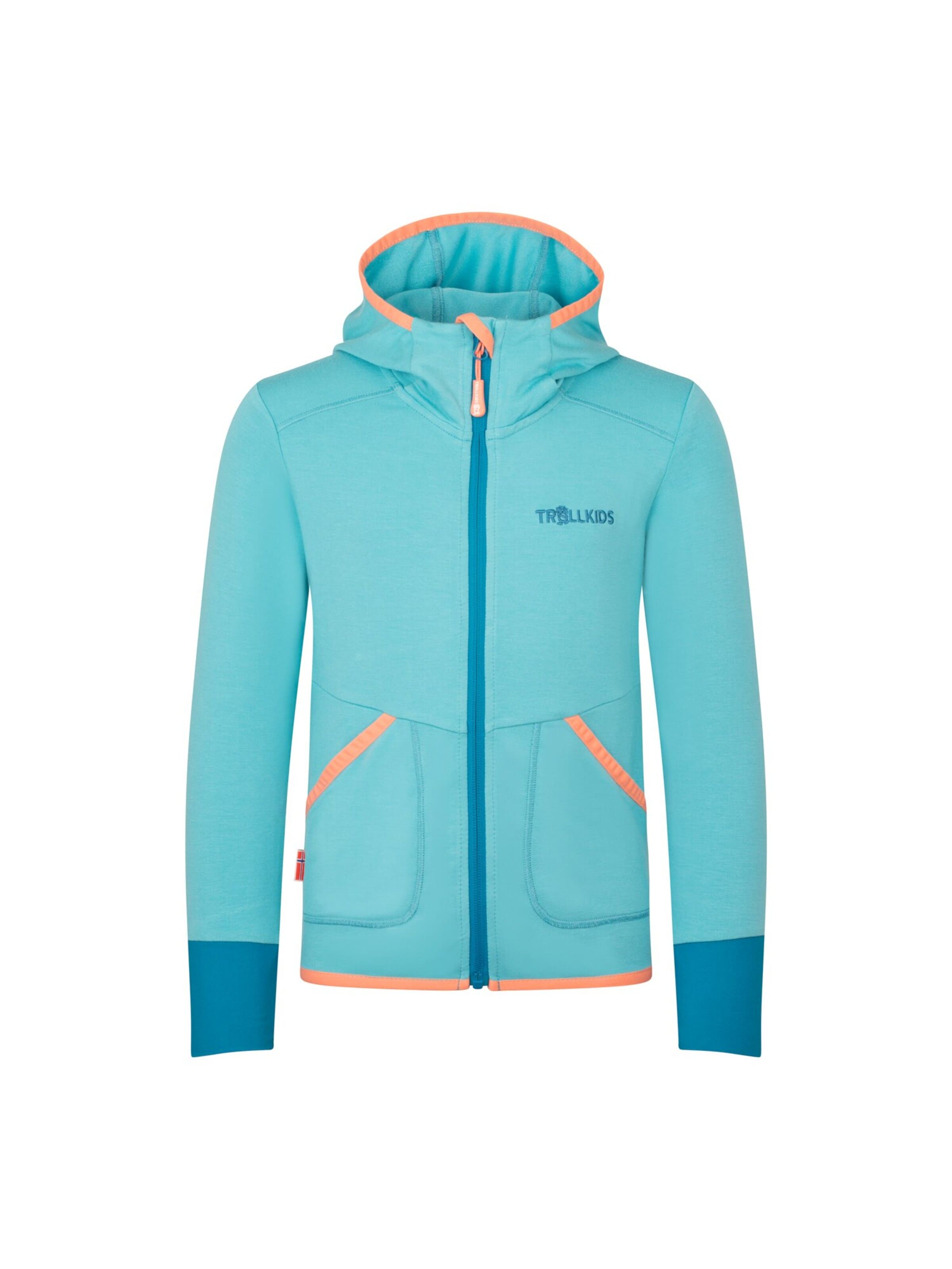 TROLLKIDS Fleece Jacket in Blue: front