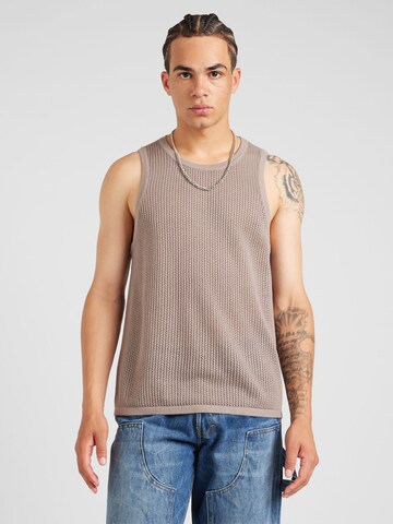 HOLLISTER - Jersey en marrón: frente