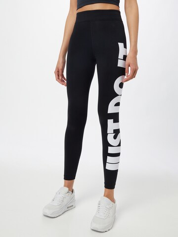 Nike Sportswear Skinny Leggings 'Essential' in Black: front