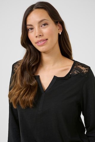 T-shirt 'Janny' Cream en noir