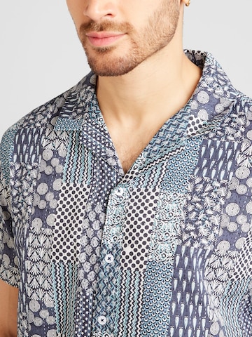 Coupe regular Chemise 'AKLEO' anerkjendt en bleu