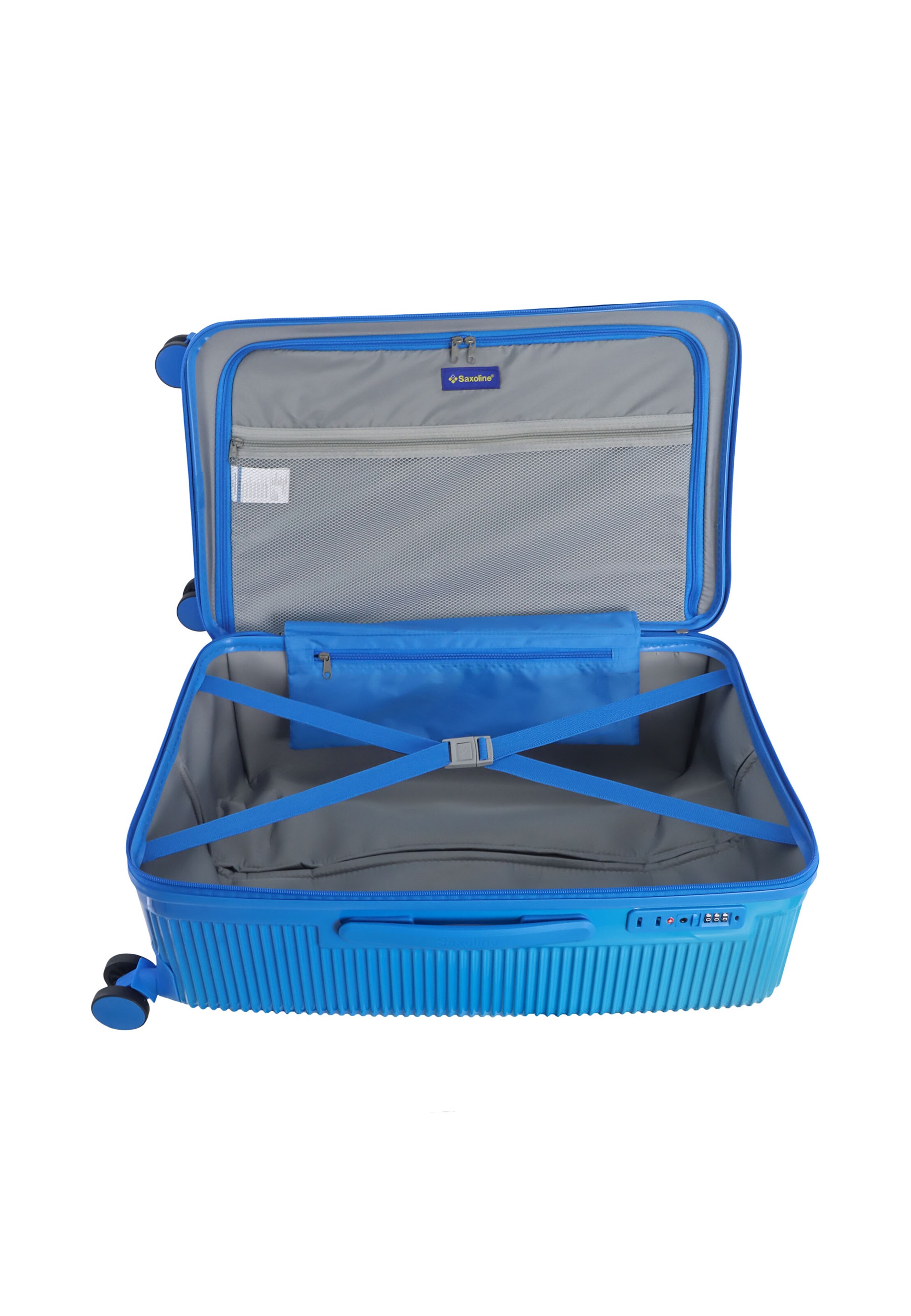 Saxoline Suitcase 'Twist Trunk' in Blue
