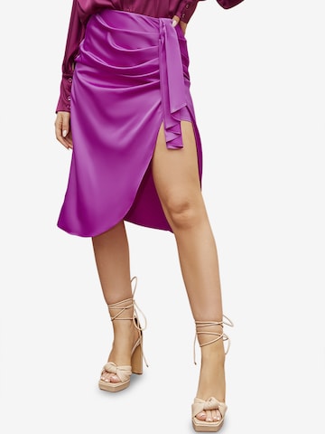 Chi Chi London Skirt in Purple: front