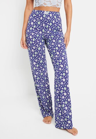 LSCN by LASCANA - Pantalón de pijama en azul: frente