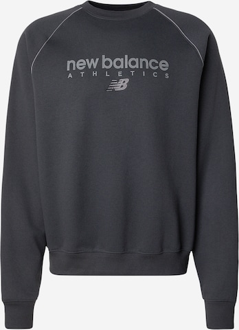 new balance Sweatshirt 'Trackside' in Black: front