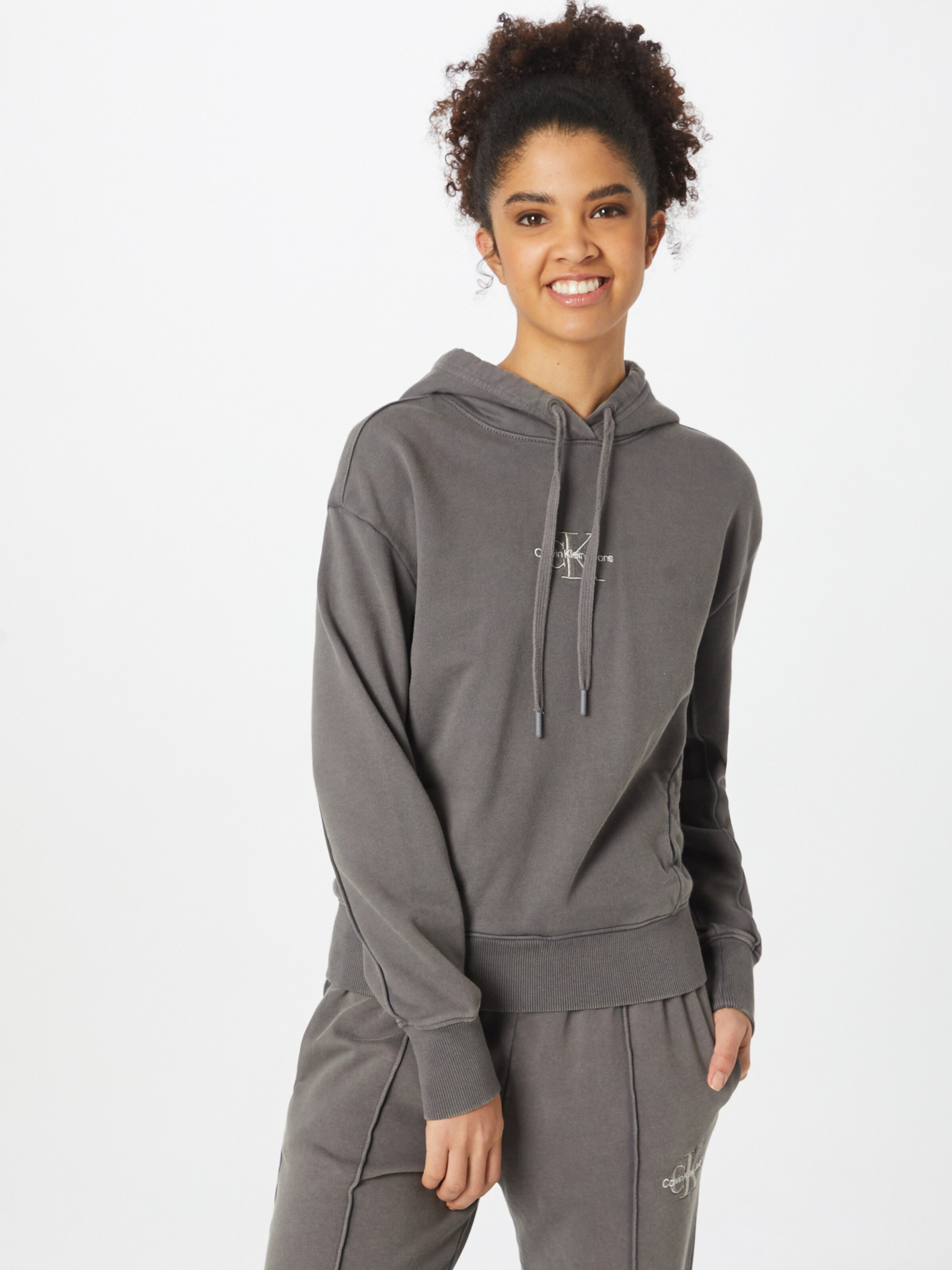 Frauen Sweat Calvin Klein Jeans Sweatshirt in Grau, Hellgrau - OD90795 Frauen Sweat Calvin Klein Jeans Sweatshirt in Grau, Hellgrau - OD90795