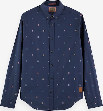 SCOTCH & SODA Slim fit Overhemd in Blauw: voorkant