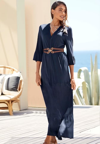 Robe-chemise VIVANCE en bleu : devant