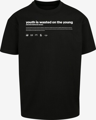 Lost Youth T-Shirt 'Influenced' en noir / blanc, Vue avec produit