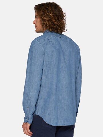 Boggi Milano Regular fit Button Up Shirt in Blue