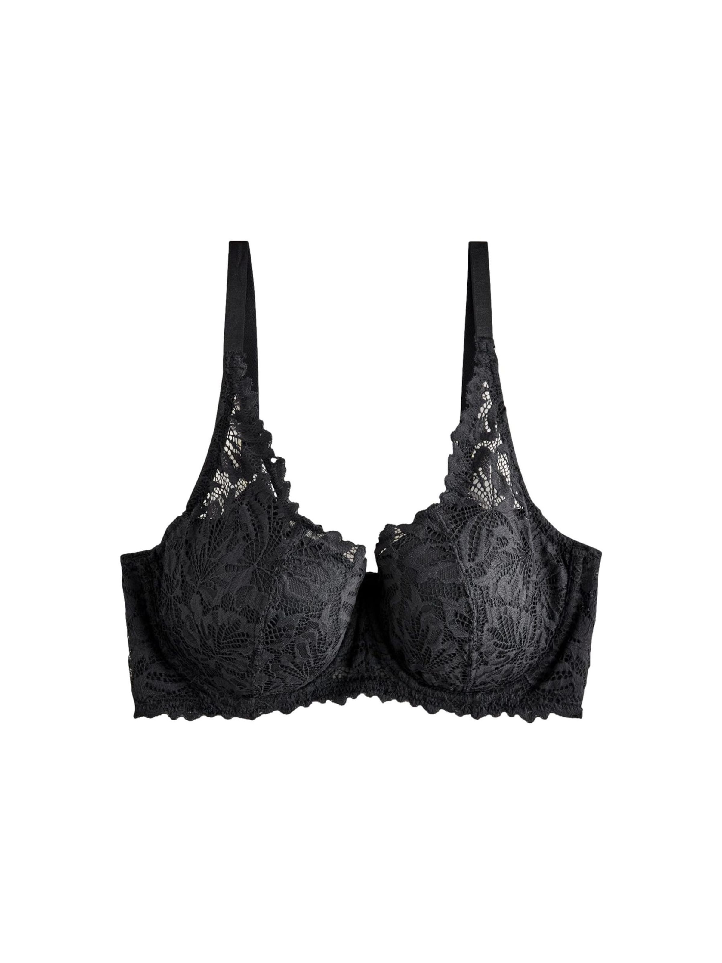 Next T-shirt Bra in Black: front