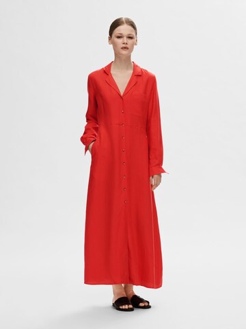Robe-chemise SELECTED FEMME en rouge