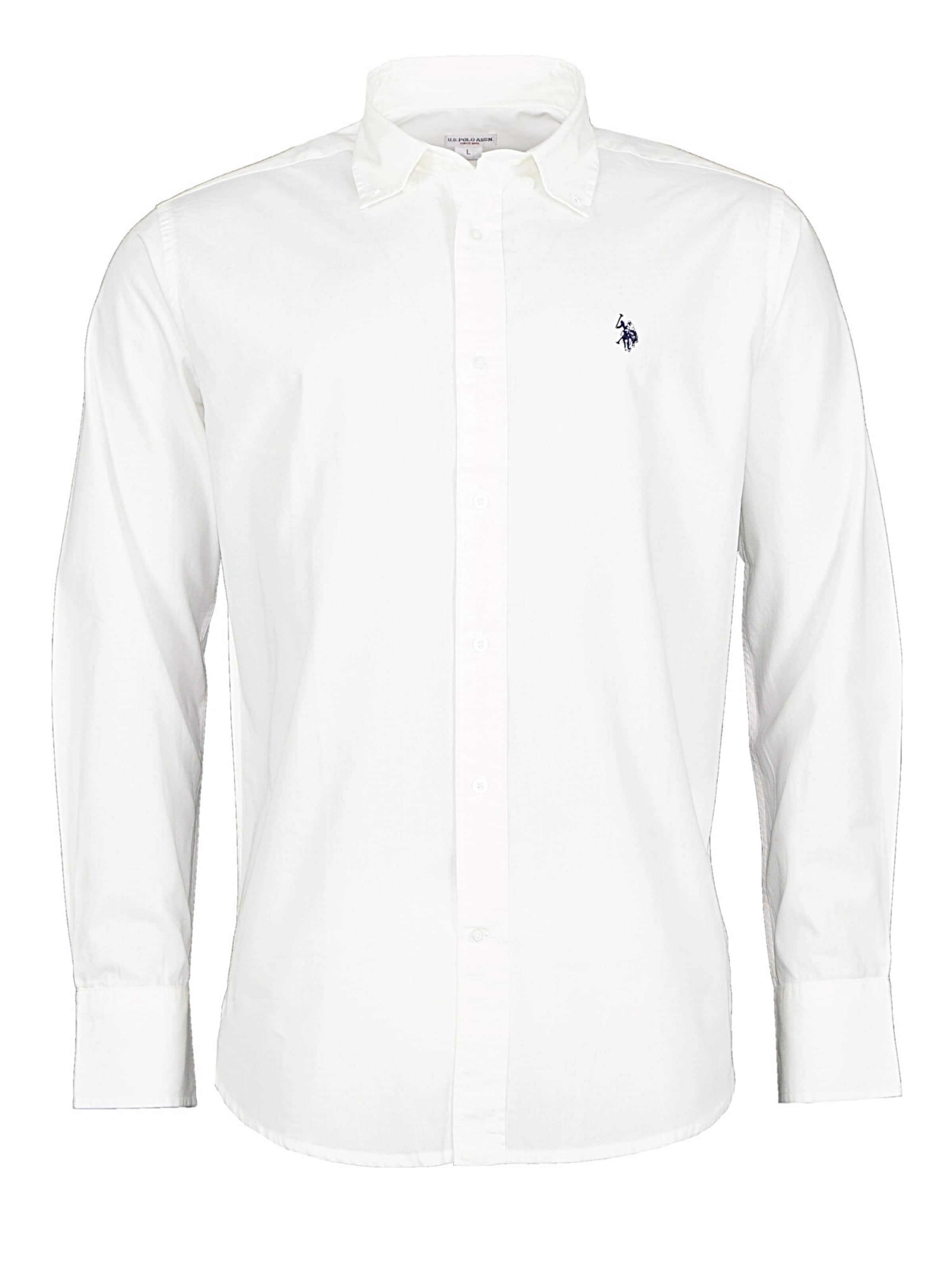 Coupe regular Chemise U.S. POLO ASSN. en blanc : devant