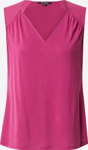 COMMA Top in Roze: voorkant