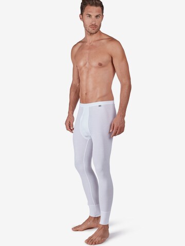 HUBER Lange Unterhose ' mit Eingriff Cotton Fine Rib ' in Weiß: predná strana