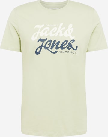 JACK & JONES T-Shirt 'STEP' in Grün: predná strana