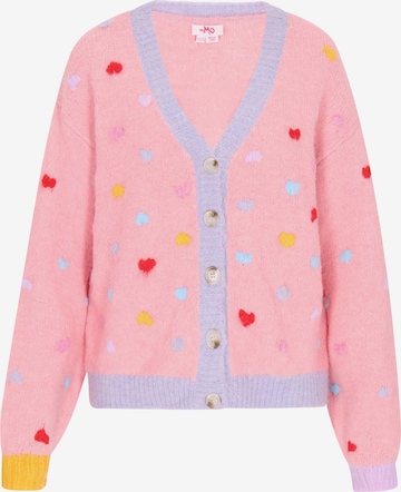 MYMO Πλεκτή ζακέτα σε ροζ: μπροστά