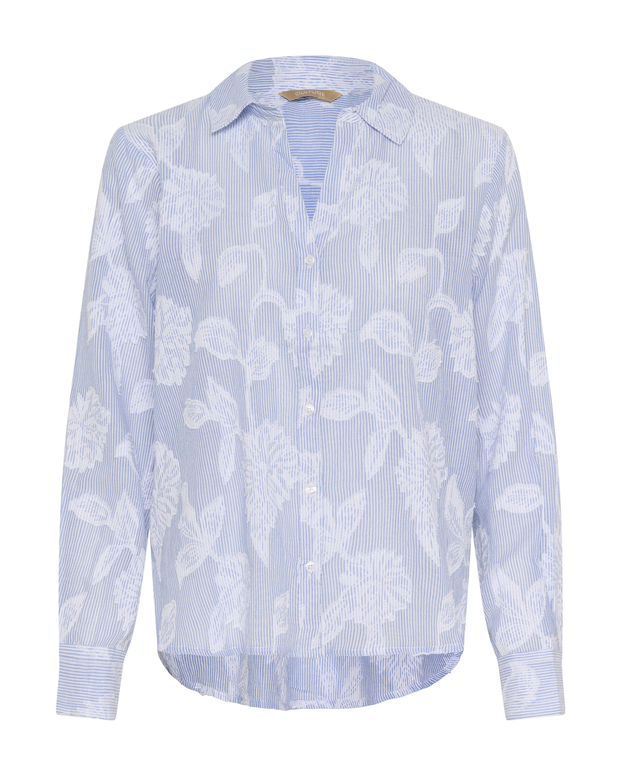 CULTURE Blouse 'CUZanday' in Dusty blue / White, Item view
