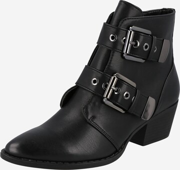 MTNG Booties 'New Oeste' in Black: front