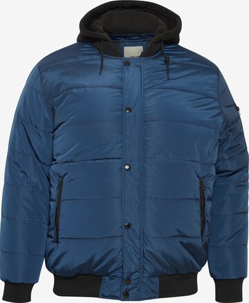 BLEND Winter Jacket in Blue: front