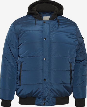 BLEND Winter Jacket in Blue: front