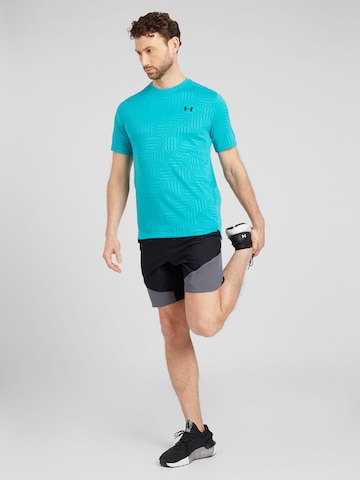 UNDER ARMOUR Regular Sportbroek 'Peak Woven Hybrid' in Zwart