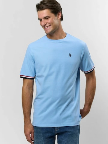 U.S. POLO ASSN. Regular Fit Skjorte ' Nils ' i blå: forside