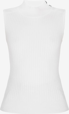 IDONY Top z dzianiny w kolorze biały: przód