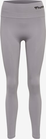 Hummel Спортен панталон в сиво: отпред