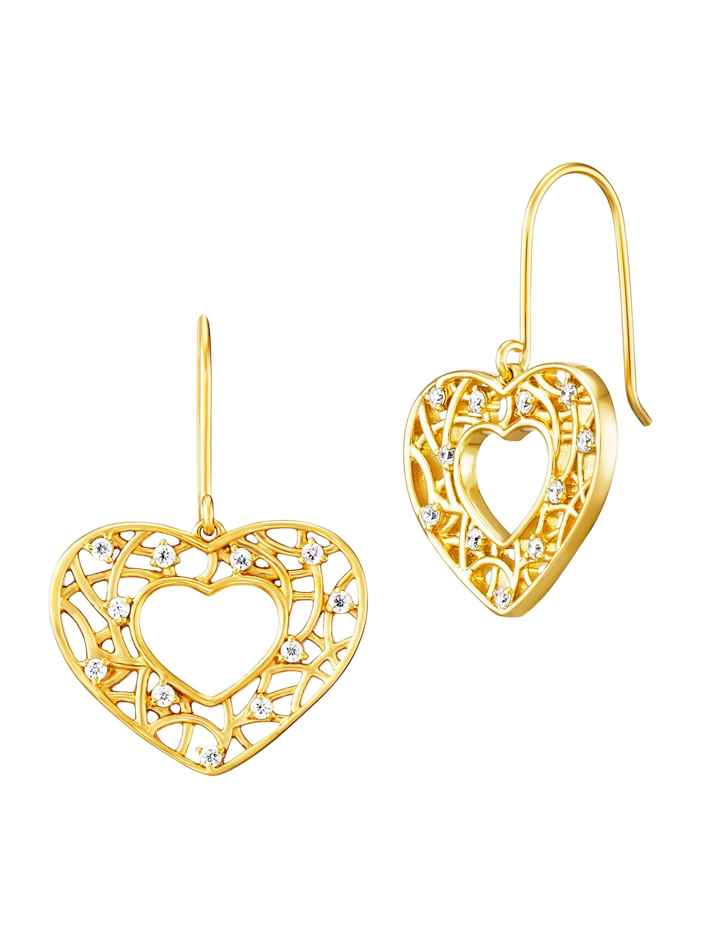 Julie Julsen Earrings in Gold / Transparent, Item view