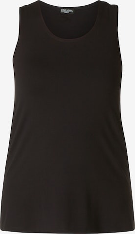 BASE LEVEL CURVY Top 'Alicia' in Black: front