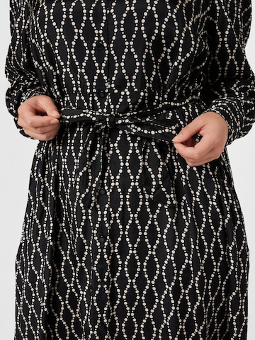 KAFFE CURVE Shirt Dress in Black