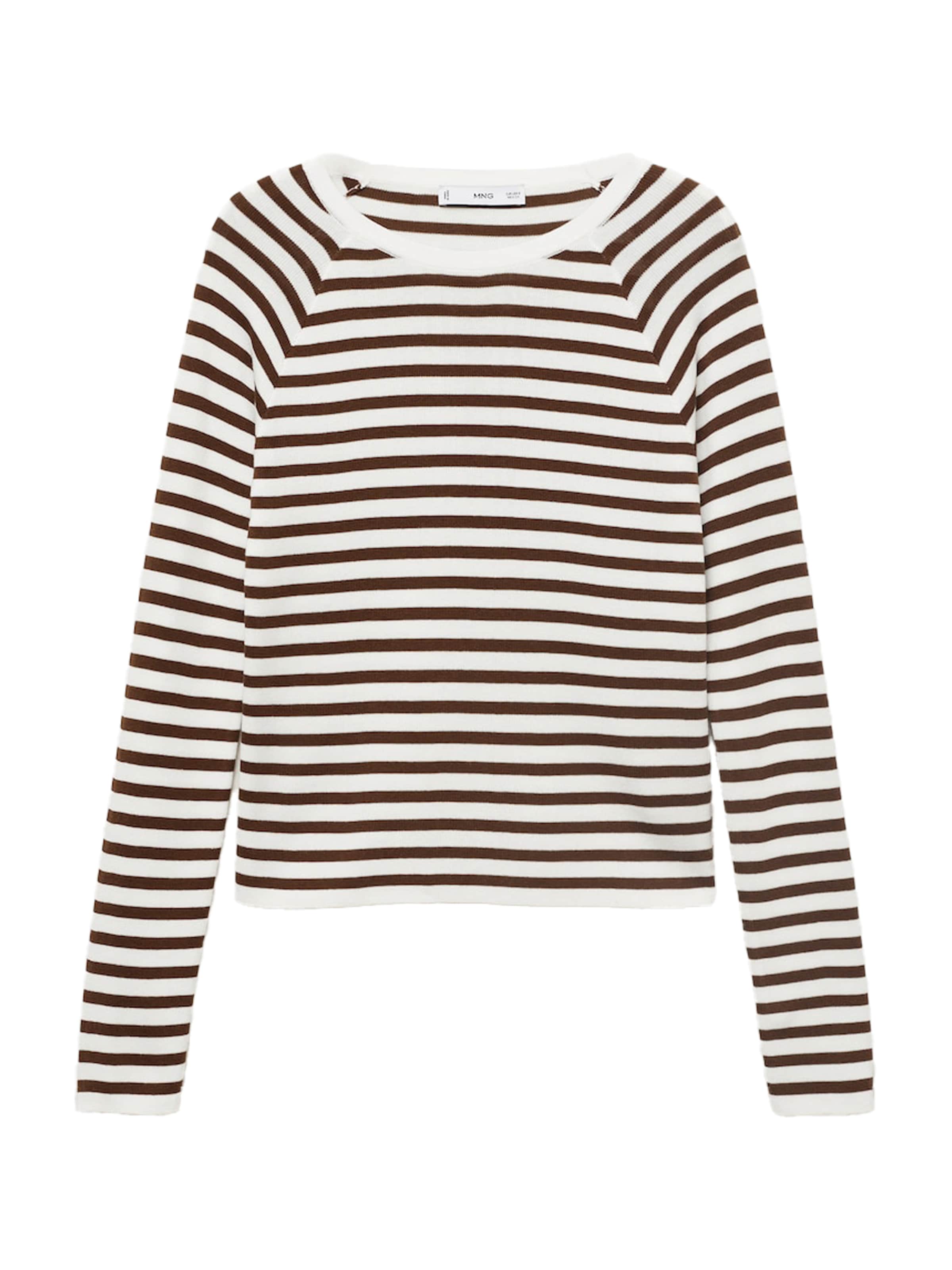 MANGO Пуловер 'BASIKINA' в бежово: отпред