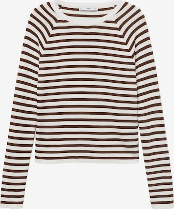 MANGO Sveter 'BASIKINA' - Béžová: predná strana