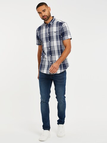 Coupe regular Chemise 'Marcello' Threadbare en bleu