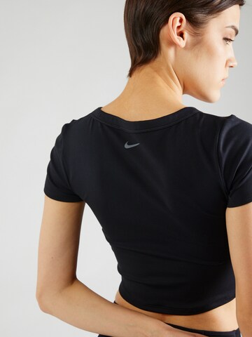 NIKE Sportshirt 'One' in Schwarz