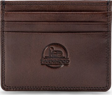 Farmhood Wallet in Brown: front