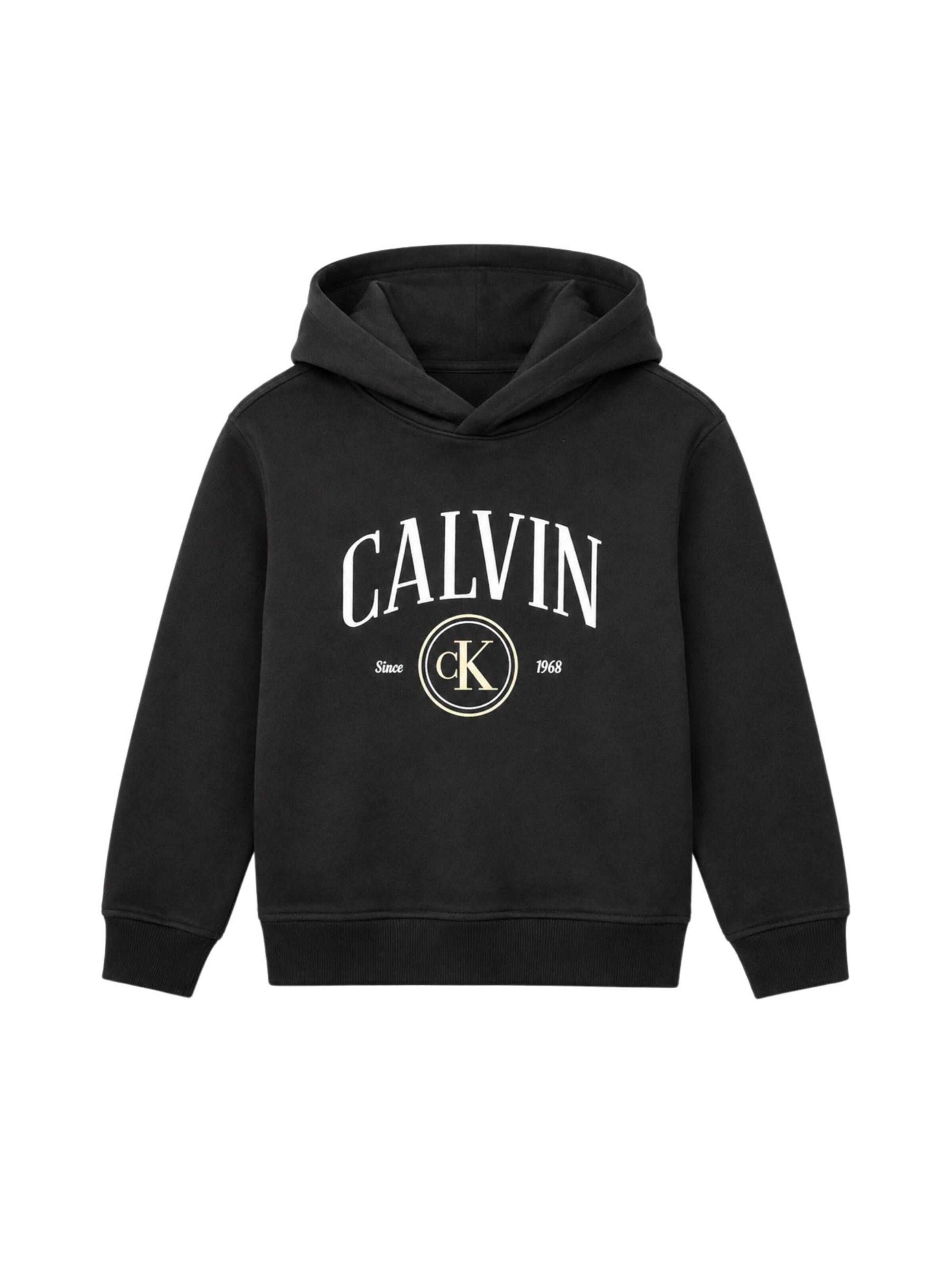 Sweat Calvin Klein Kids en noir : devant
