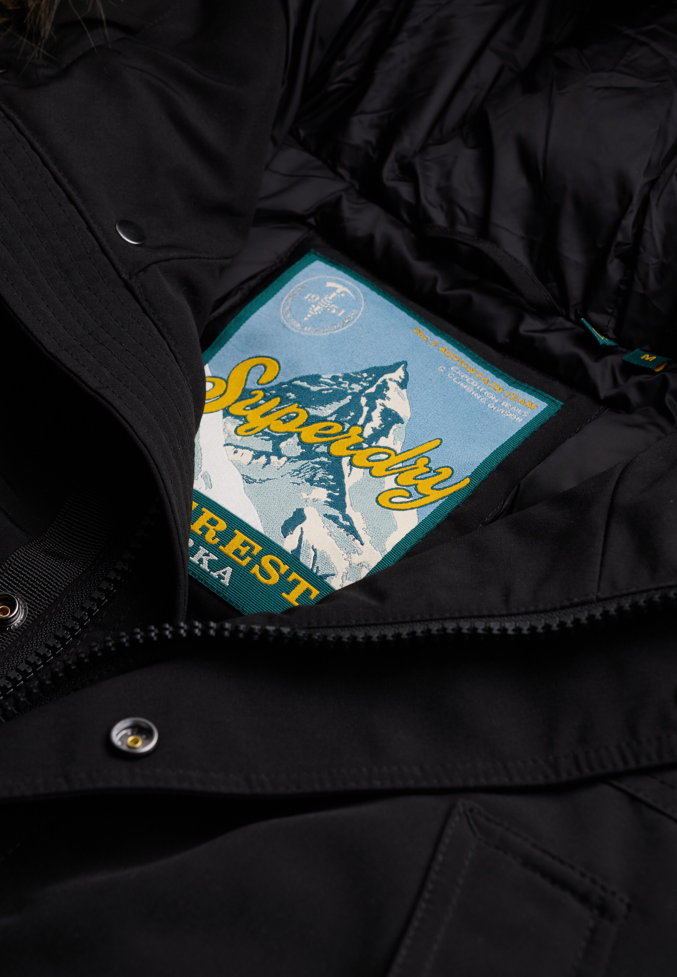 Superdry & Co Parka 'Everest' in Schwarz