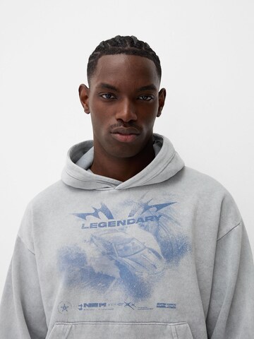 Bershka Majica | siva barva