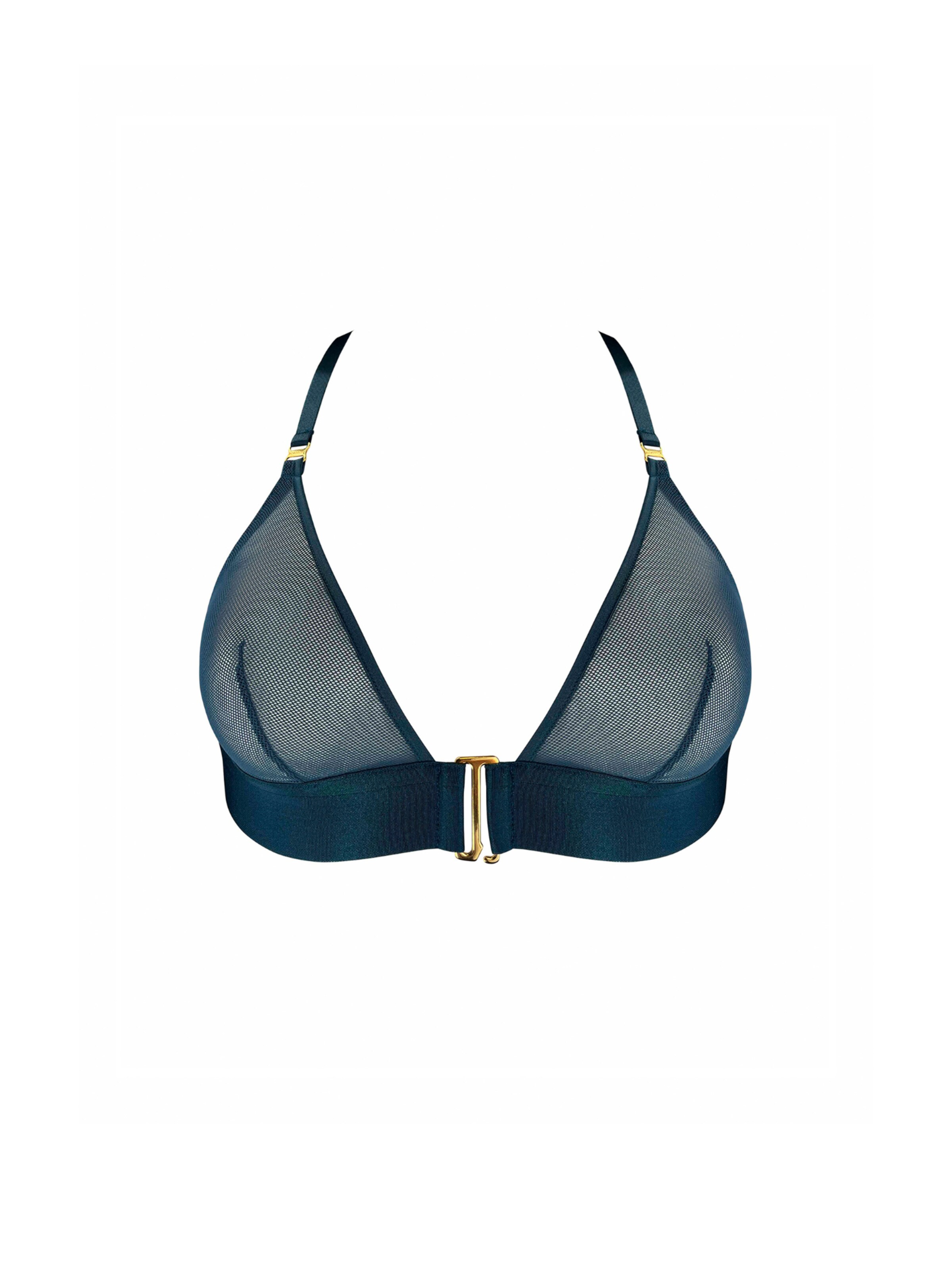 Bordelle Bralette Bra 'Nara' in Blue: front