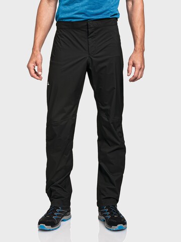 Schöffel Regular Outdoor trousers 'Tegelberg' in Black: front