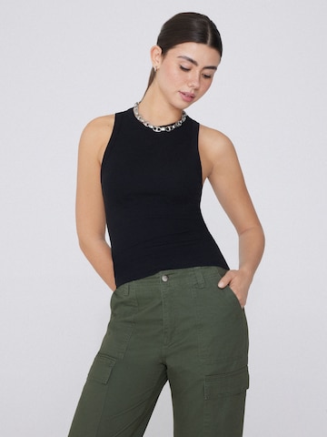Tezenis Top in Schwarz: Vorderseite