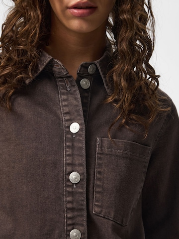 PIECES Bluse 'PCSilke' in Braun