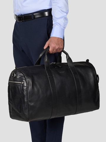 Howard London - Bolsa de fin de semana 'Weekend Bag Connor Black' en negro: frente