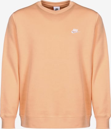 Nike Sportswear Regular Fit Sweatshirt 'Club Fleece' in Orange: predná strana