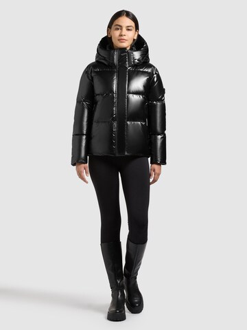 khujo Winterjas 'Devina3 Shiny' in Zwart