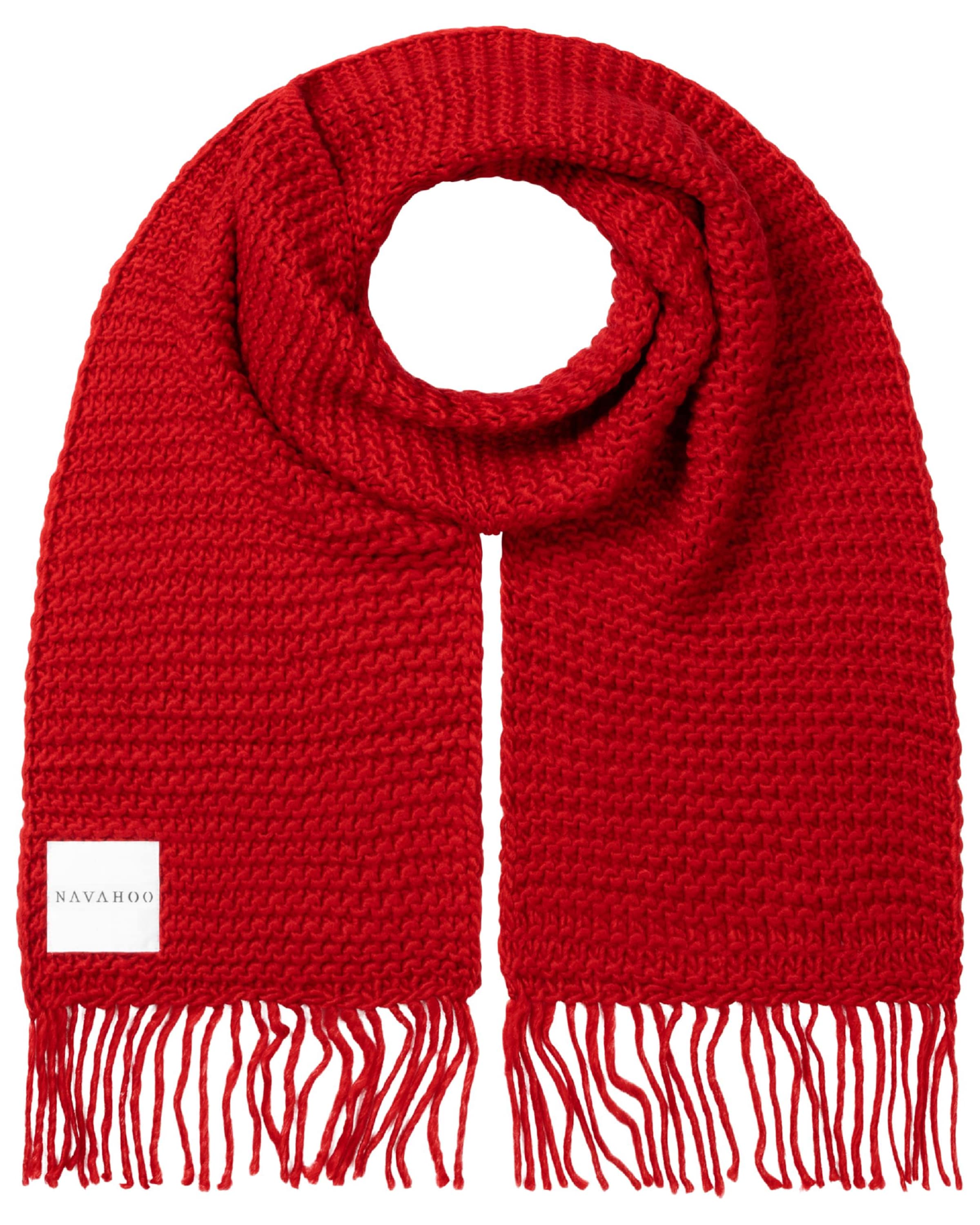 NAVAHOO Scarf 'Kuschelpärchen 14' in Red