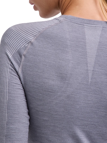 FALKE Wool-Tech Light Round Neck Long sleeve Shirt in Grau
