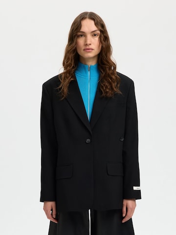 Blazer SELECTED en noir : devant